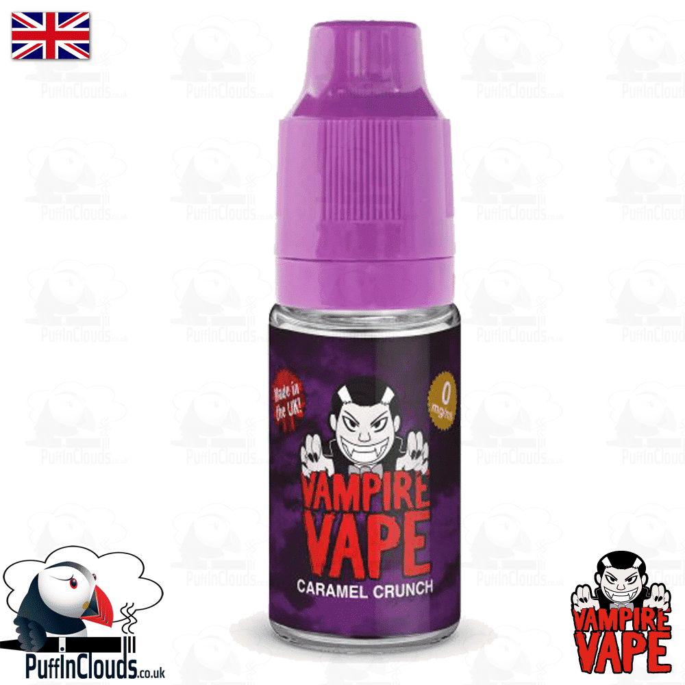 caramel crunch by vampire vape Vampire Vape E-Liquid 10x10ml bottles for only 18.99 - All Flavours &  Strengths