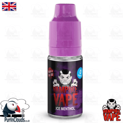 Ice Menthol E-Liquid by Vampire Vape (10ml) | Puffin Clouds UK