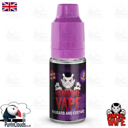 Rhubarb and Custard E-Liquid by Vampire Vape (10ml) | Puffin Clouds UK