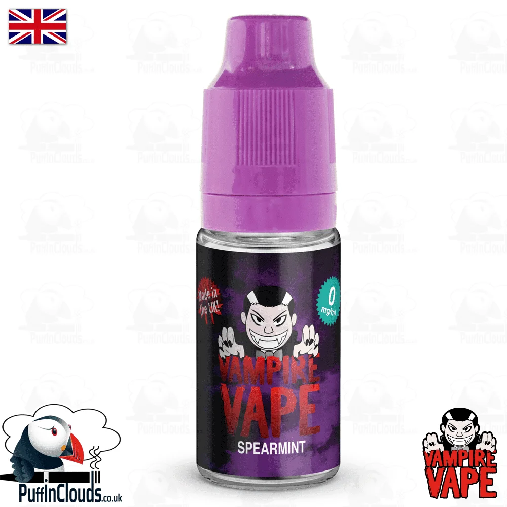 Spearmint E-Liquid by Vampire Vape (10ml) | Puffin Clouds UK