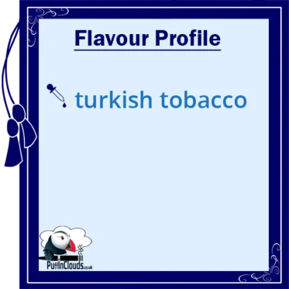 Purity Turkish Tobacco Nic Salt E-Liquid Flavour Profile | Puffin Clouds UK