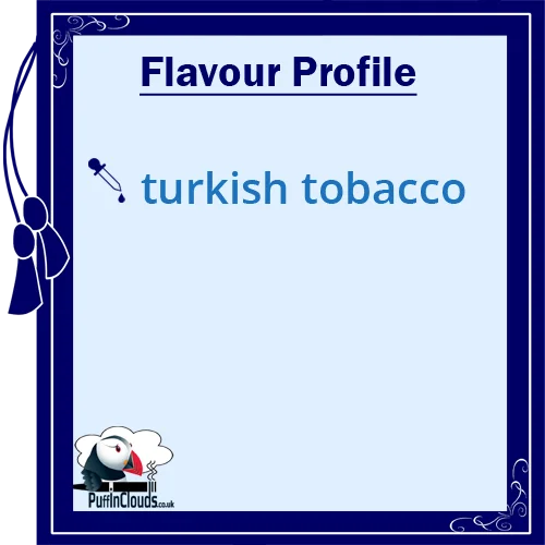 Purity Turkish Tobacco Nic Salt E-Liquid Flavour Profile | Puffin Clouds UK