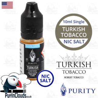 Purity Turkish Tobacco Nic Salt E-Liquid | Puffin Clouds UK