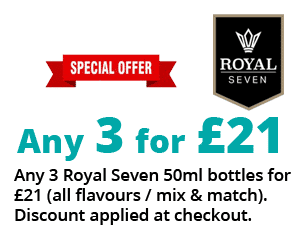 Royal Seven 50ml 3 for £21 | Puffin Clouds UK