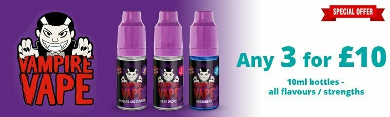 Vampire Vape 10ml - 3 for £10 | Puffin Clouds UK