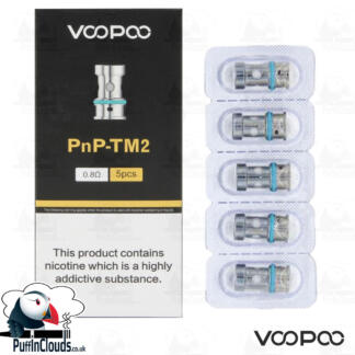 Voopoo PnP-TM2 0.8 Ohm Coils (5 Pack) at Puffin Clouds UK