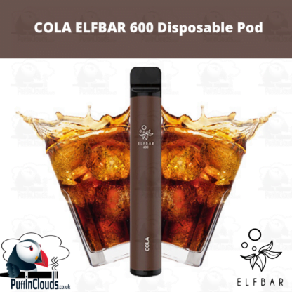 Cola ELFBAR 600 Disposable Pod - Puffin Clouds UK