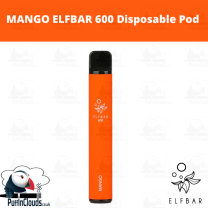 Mango ELFBAR 600 Disposable Pod - Puffin Clouds UK