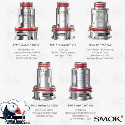SMOK RPM2 Coils (5 Pack) | Puffin Clouds UK
