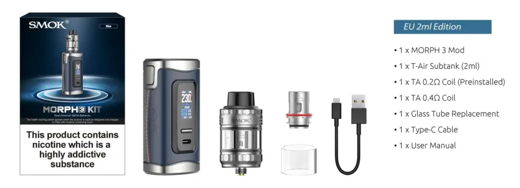 SMOK Morph 3 Kit - What's Included