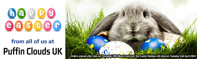 Happy Easter from all of us at Puffin Clouds UK