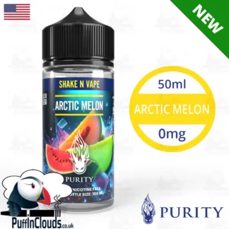 Purity Arctic Melon Shake n Vape E-Liquid (50ml 0mg) | Puffin Clouds UK