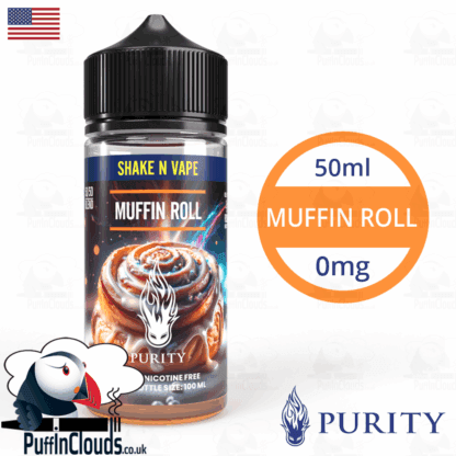 Purity Muffin Roll Shake n Vape E-Liquid (50ml 0mg) | Puffin Clouds UK