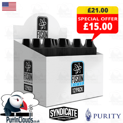 Fusion Menthol Flavored Nic Shot 20mg (12 Pack) | Puffin Clouds UK