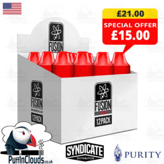 Fusion Nic Salt Shot 20mg (12 Pack) | Puffin Clouds UK