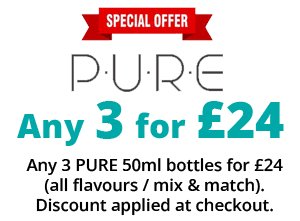 PURE 50ml 3 for £24 | Puffin Clouds UK