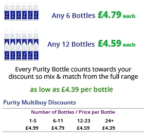 Purity Single Bottle 10ml Multibuy Discount | Puffin Clouds UK