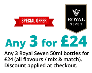 Royal Seven 50ml 3 for £24 | Puffin Clouds UK